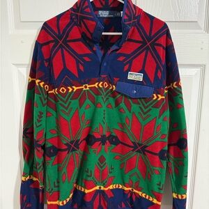 Colorful Geometric Patterned Pullover